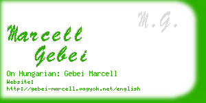 marcell gebei business card